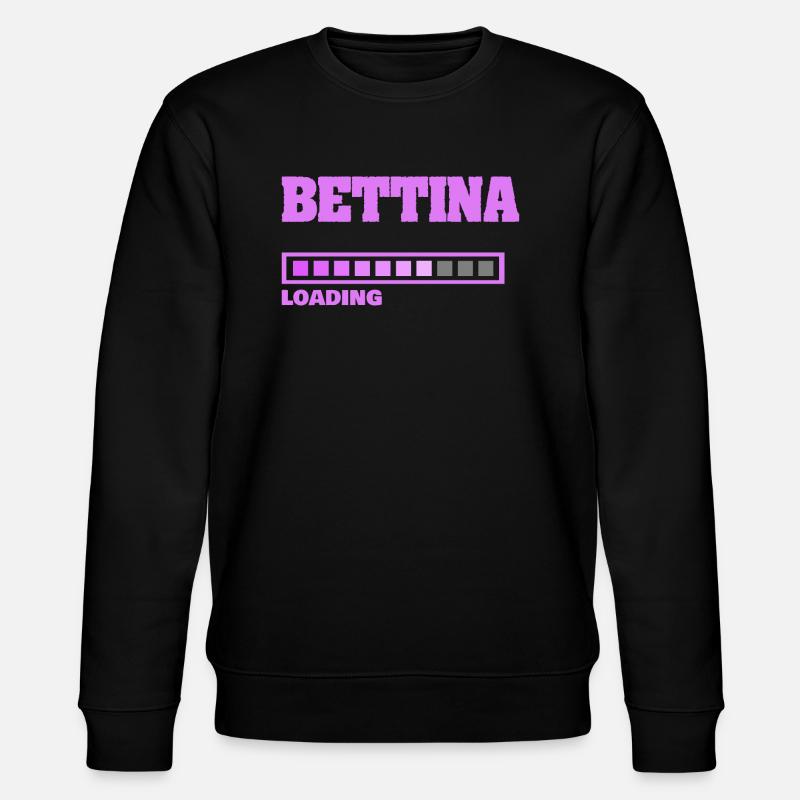 Bettina - Stanley/Stella Unisex Bio-Sweatshirt CHANGER  - Schwarz