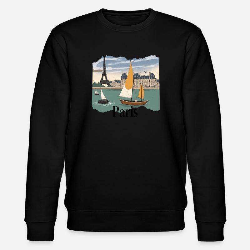 Paris - Stanley/Stella Unisex Bio-Sweatshirt CHANGER  - Schwarz
