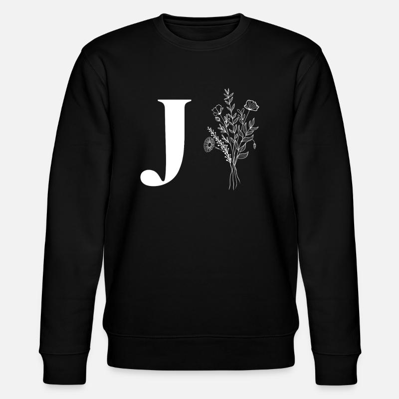 Minimalist flowers - Stanley/Stella CHANGER Unisex Organic Sweatshirt - black