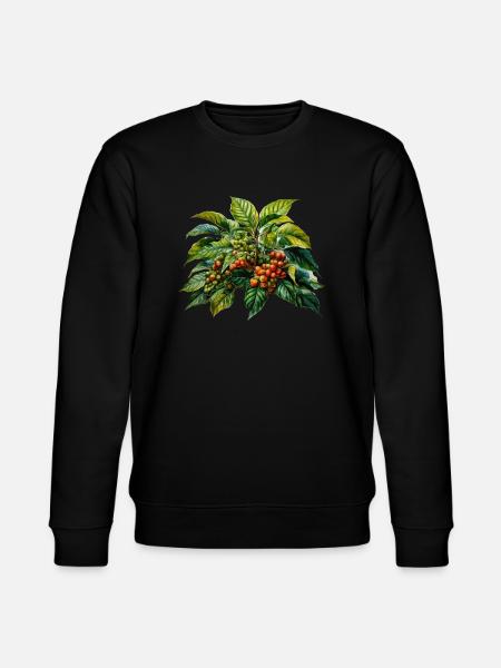 Coffee Plant Barista Coffee Drinking - Stanley/Stella CHANGER Unisex Organic Sweatshirt - black
