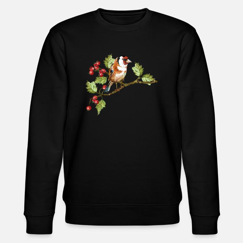 Bunter Vogel - Stanley/Stella Unisex Bio-Sweatshirt CHANGER  - Schwarz