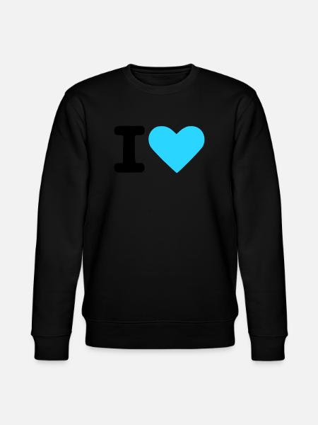 I love - Stanley/Stella Unisex Bio-Sweatshirt CHANGER - Schwarz