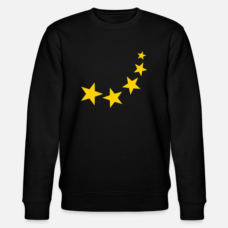 Sterne - Stanley/Stella Unisex Bio-Sweatshirt CHANGER  - Schwarz