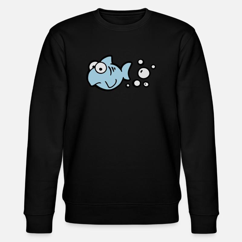 Fischfurz - Stanley/Stella Unisex Bio-Sweatshirt CHANGER  - Schwarz