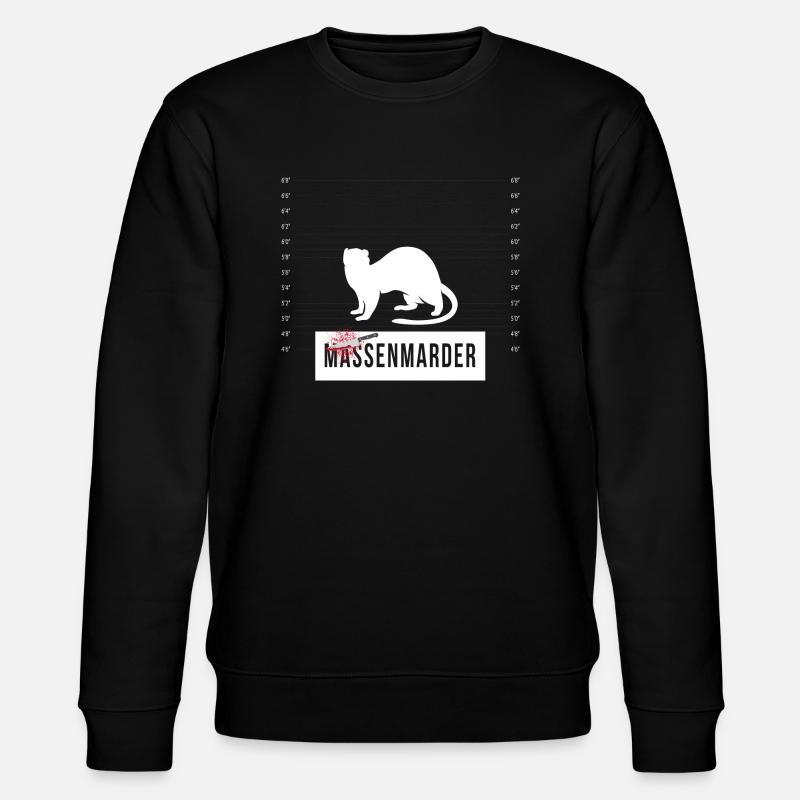 Massenmarder Marder - Massenmörder - Stanley/Stella CHANGER Unisex Organic Sweatshirt - black
