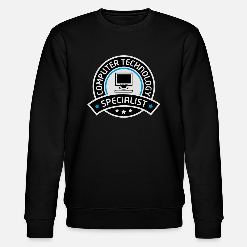 computer technology specialist - Stanley/Stella Unisex Bio-Sweatshirt CHANGER - Schwarz