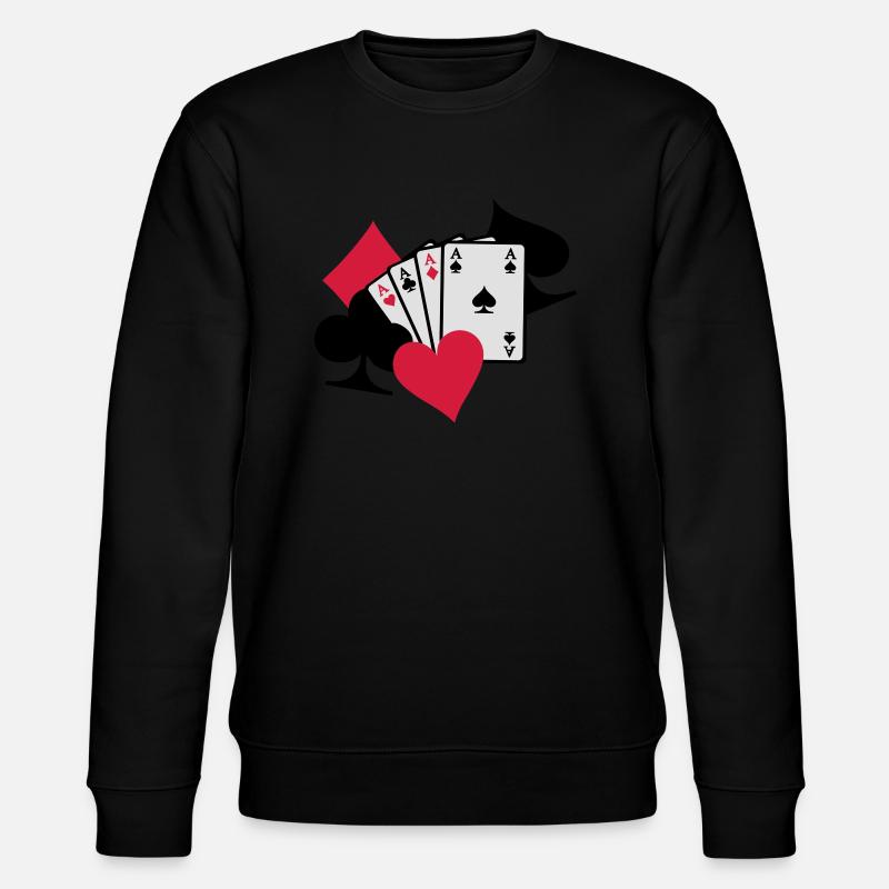 Poker - Stanley/Stella CHANGER Unisex Organic Sweatshirt - black