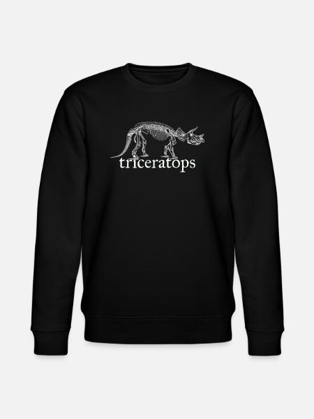 Triceratops dinosaur - Stanley/Stella CHANGER Unisex Organic Sweatshirt - black
