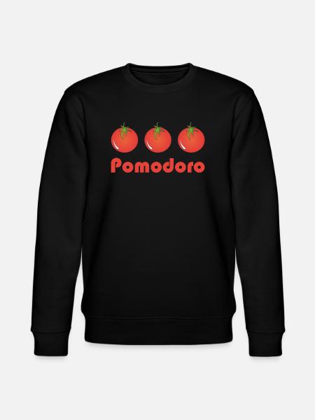 Pomodoro and three tomatoes - Stanley/Stella CHANGER Unisex Organic Sweatshirt - black