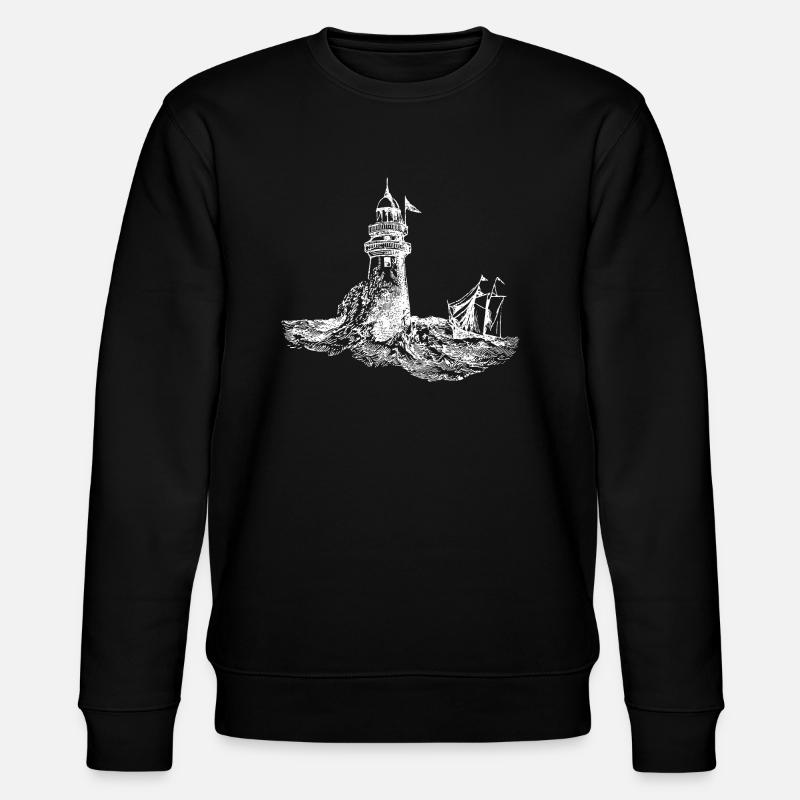 lighthouse - Stanley/Stella CHANGER Unisex Organic Sweatshirt - black