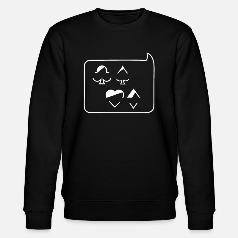 Poker - Stanley/Stella Unisex Bio-Sweatshirt CHANGER  - Schwarz