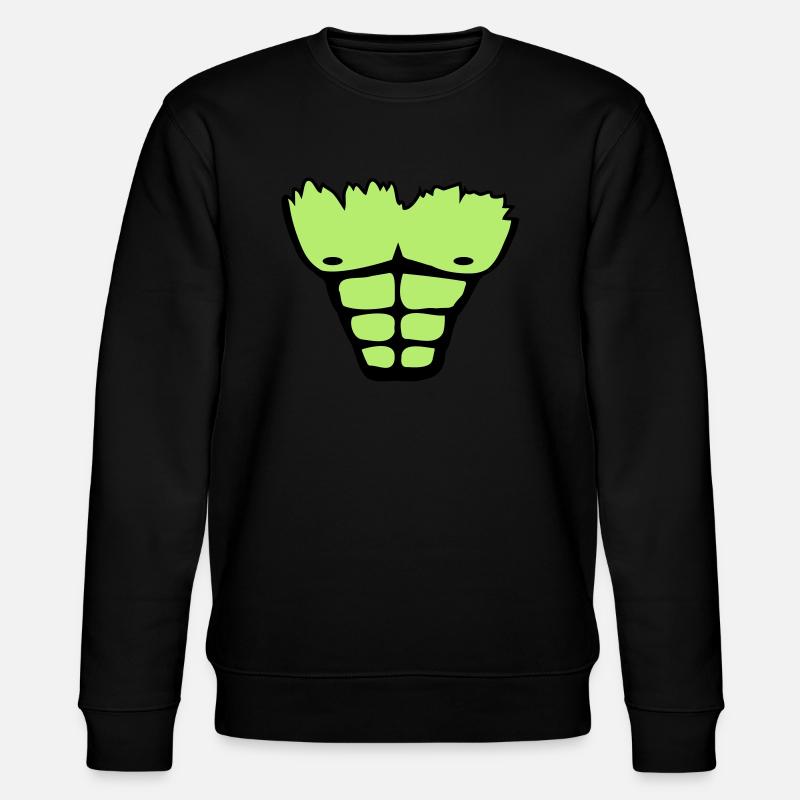 muscle_chest_wu2 - Stanley/Stella Unisex Bio-Sweatshirt CHANGER  - Schwarz