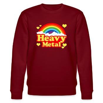 Heavy métal - Sweat bio CHANGER Stanley/Stella Unisexe - bordeaux - Devant - Nik (191cm) & Marisol (170cm)