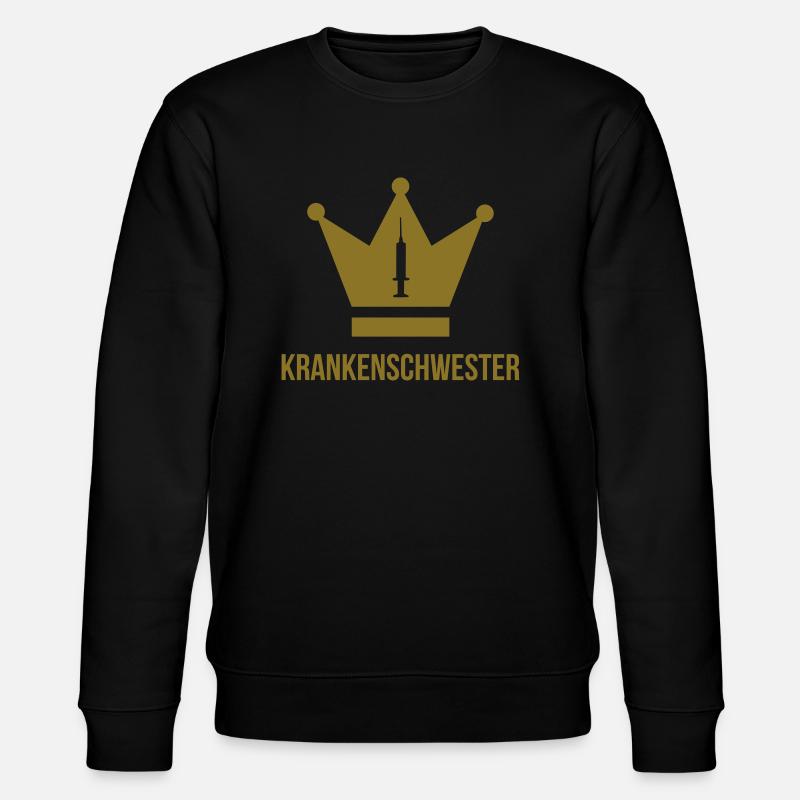 Krankenschwester - Nurse - Stanley/Stella Unisex Bio-Sweatshirt CHANGER  - Schwarz