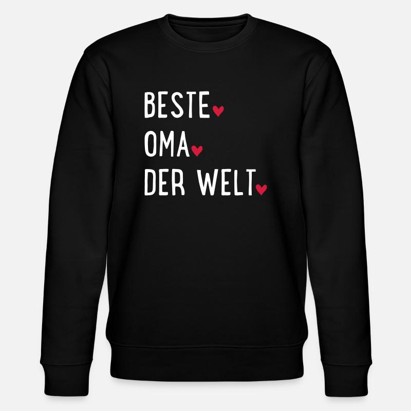 Oma - Stanley/Stella Unisex Bio-Sweatshirt CHANGER  - Schwarz