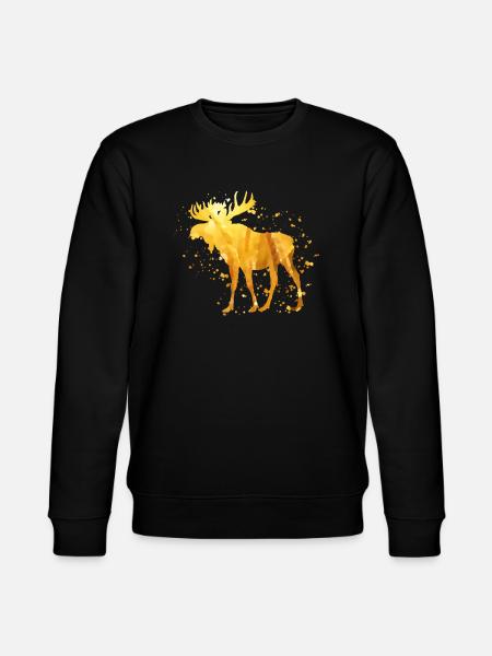 Beautiful moose - Stanley/Stella CHANGER Unisex Organic Sweatshirt - black