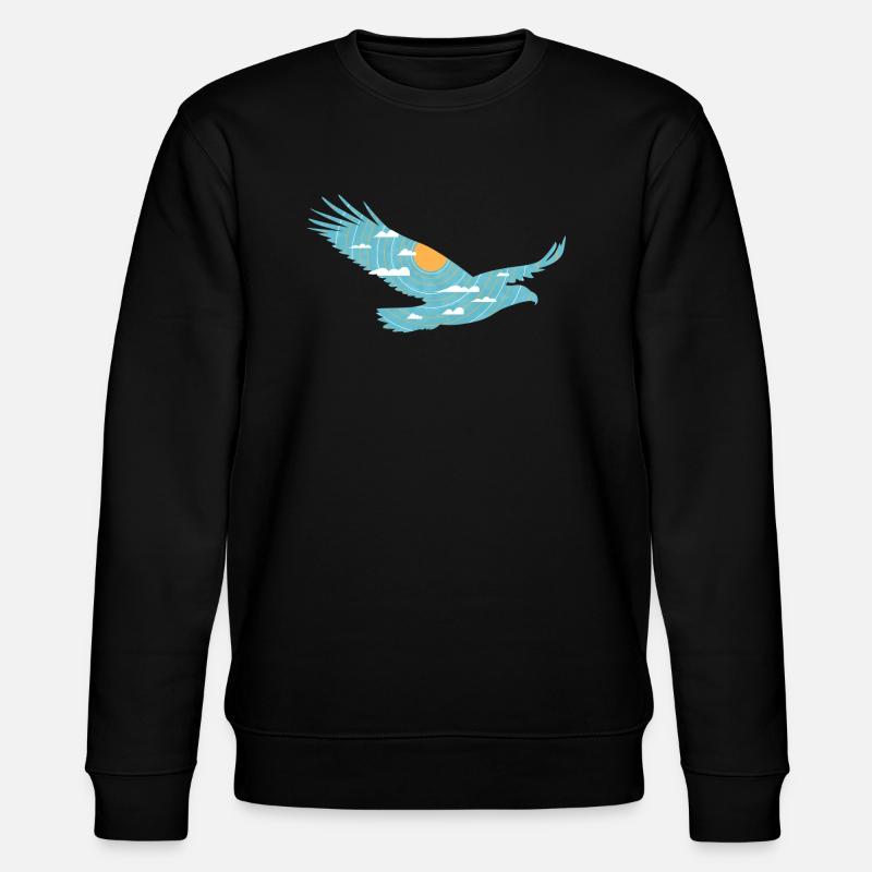 Oiseau & Soleil - Sweat bio CHANGER Stanley/Stella Unisexe - noir