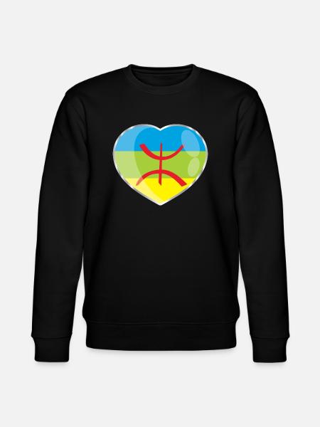 Amazigh flag (Amazigh inside) - Stanley/Stella CHANGER Unisex Organic Sweatshirt - black