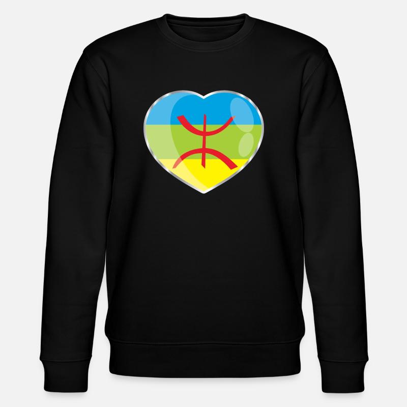 Amazigh flag (Amazigh inside) - Stanley/Stella CHANGER Unisex Organic Sweatshirt - black