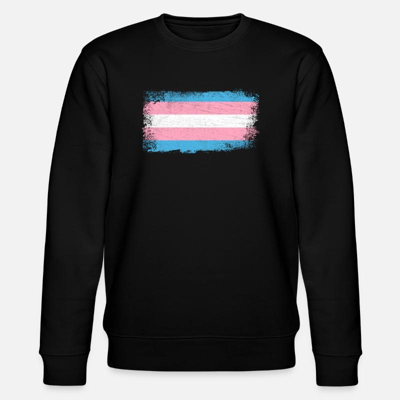 Transgender Flagge - Stanley/Stella Unisex Bio-Sweatshirt CHANGER  - Schwarz