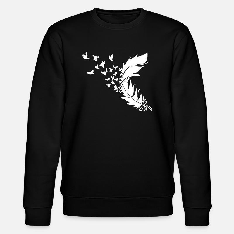 Feder - Stanley/Stella Unisex Bio-Sweatshirt CHANGER  - Schwarz