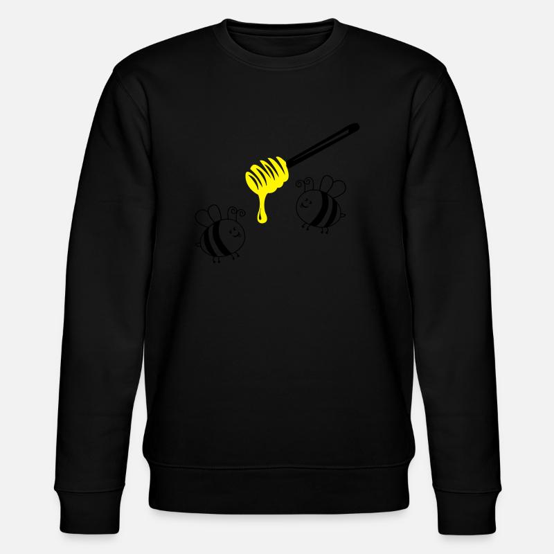 honey bees 2 - Stanley/Stella CHANGER Unisex Organic Sweatshirt - black