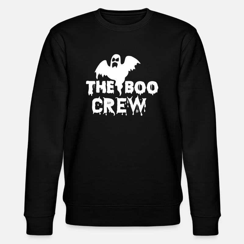 HALLOWEEN BOOOO Crew - Sweat bio CHANGER Stanley/Stella Unisexe - noir