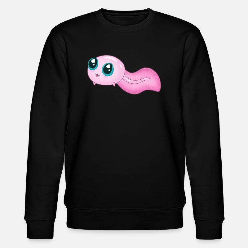 Süße rosa Kaulquappe - Stanley/Stella Unisex Bio-Sweatshirt CHANGER  - Schwarz