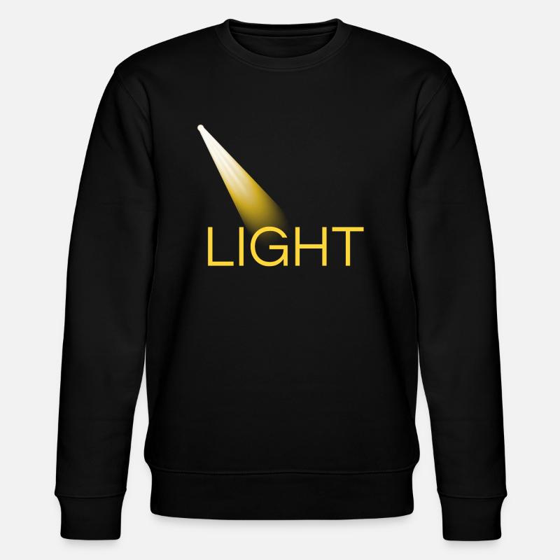 light yellow light - Stanley/Stella CHANGER Unisex Organic Sweatshirt - black