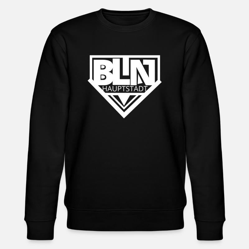 Berlin BLN Hauptstadt White - Stanley/Stella Unisex Bio-Sweatshirt CHANGER - Schwarz