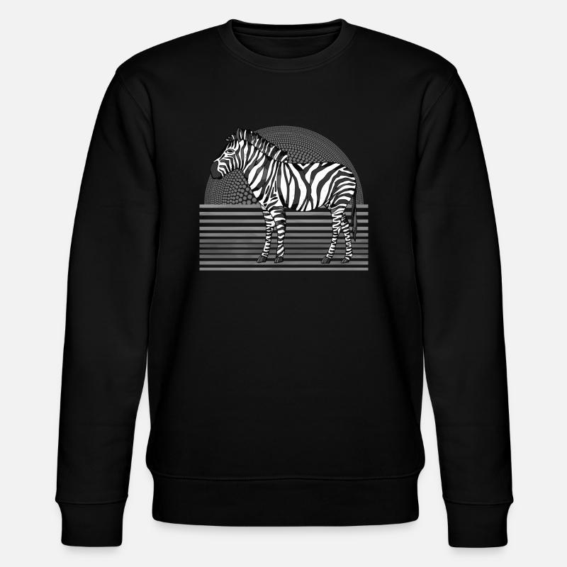 Zèbre - Sweat bio CHANGER Stanley/Stella Unisexe - noir