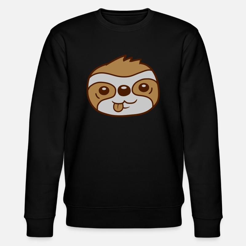 Face Sloth Comic Head - Sweat bio CHANGER Stanley/Stella Unisexe - noir