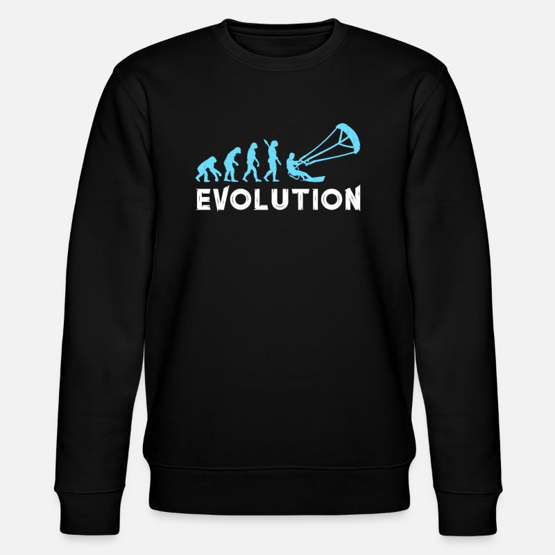 Evolution Kitesurf | Design pour Kitesurfer - Sweat bio CHANGER Stanley/Stella Unisexe - noir