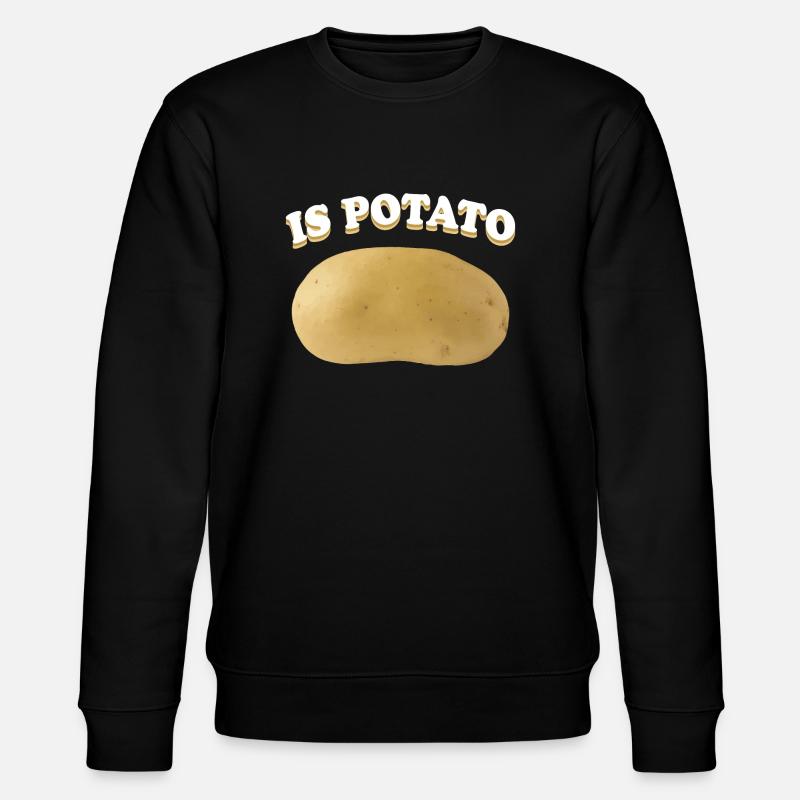 IS POTATO MERCH - Stanley/Stella CHANGER Unisex Organic Sweatshirt - black