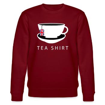 I Love English Tea UK Flag Fun Novelty Souvenir - Sweat bio CHANGER Stanley/Stella Unisexe - bordeaux - Devant - Nik (191cm) & Marisol (170cm)