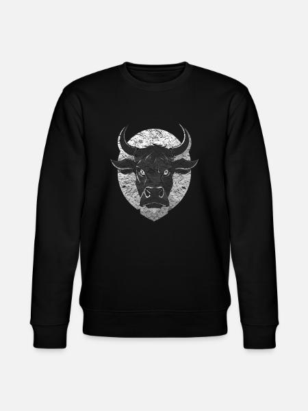 Stier Bulle grimmig böse - Stanley/Stella Unisex Bio-Sweatshirt CHANGER - Schwarz