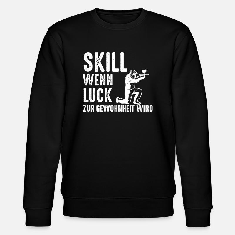 Paintball Airsoft - Stanley/Stella Unisex Bio-Sweatshirt CHANGER  - Schwarz
