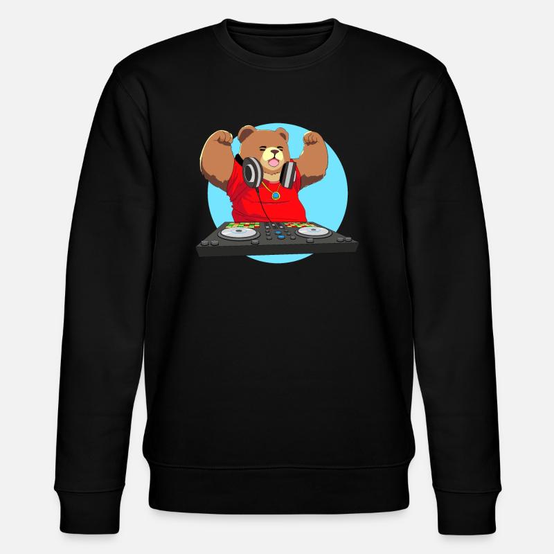 DJ Bär Loco Animal Squad - Stanley/Stella Unisex Bio-Sweatshirt CHANGER - Schwarz