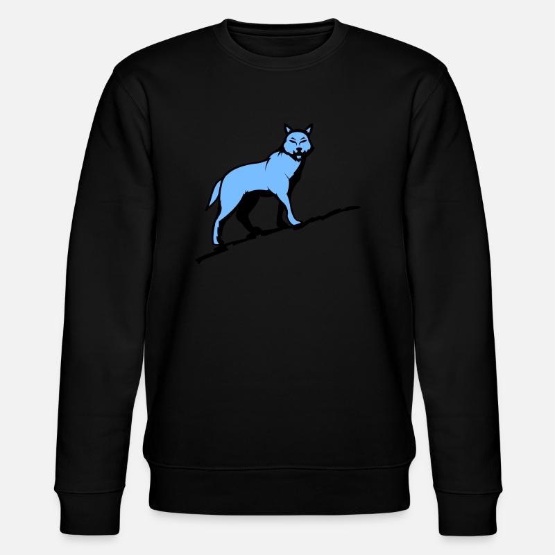 wolf wolf - Stanley/Stella Unisex Bio-Sweatshirt CHANGER - Schwarz