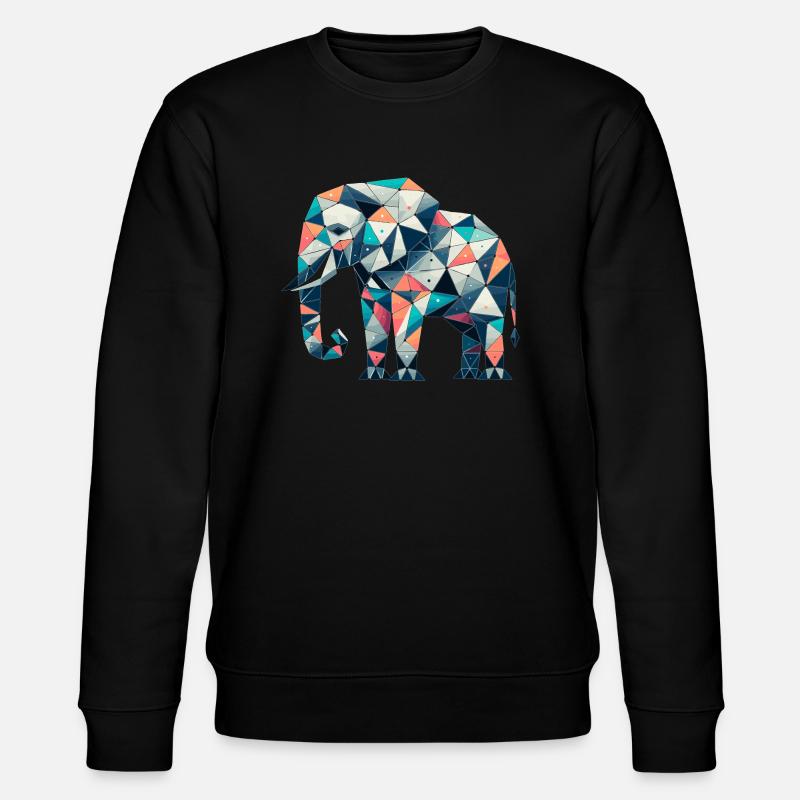 Elephant // elephant - Stanley/Stella CHANGER Unisex Organic Sweatshirt - black