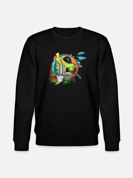 Abstract Art Cubism - Stanley/Stella CHANGER Unisex Organic Sweatshirt - black