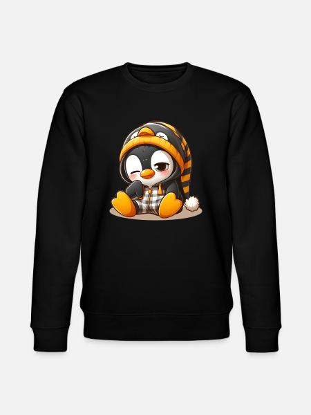 Tired Penguin - Stanley/Stella CHANGER Unisex Organic Sweatshirt - black