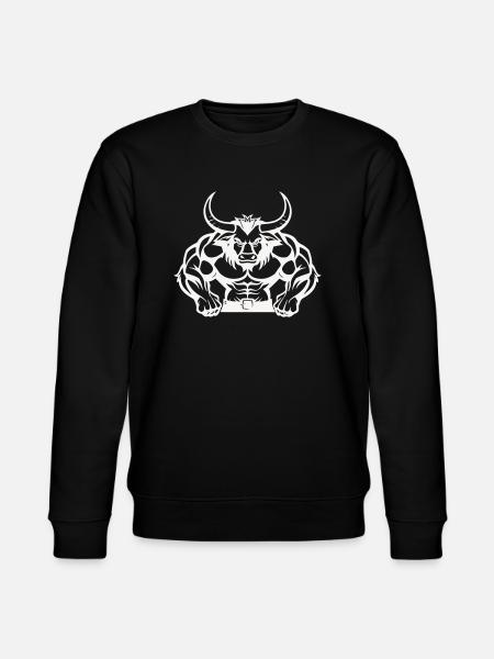 stier tier beast - Stanley/Stella Unisex Bio-Sweatshirt CHANGER  - Schwarz