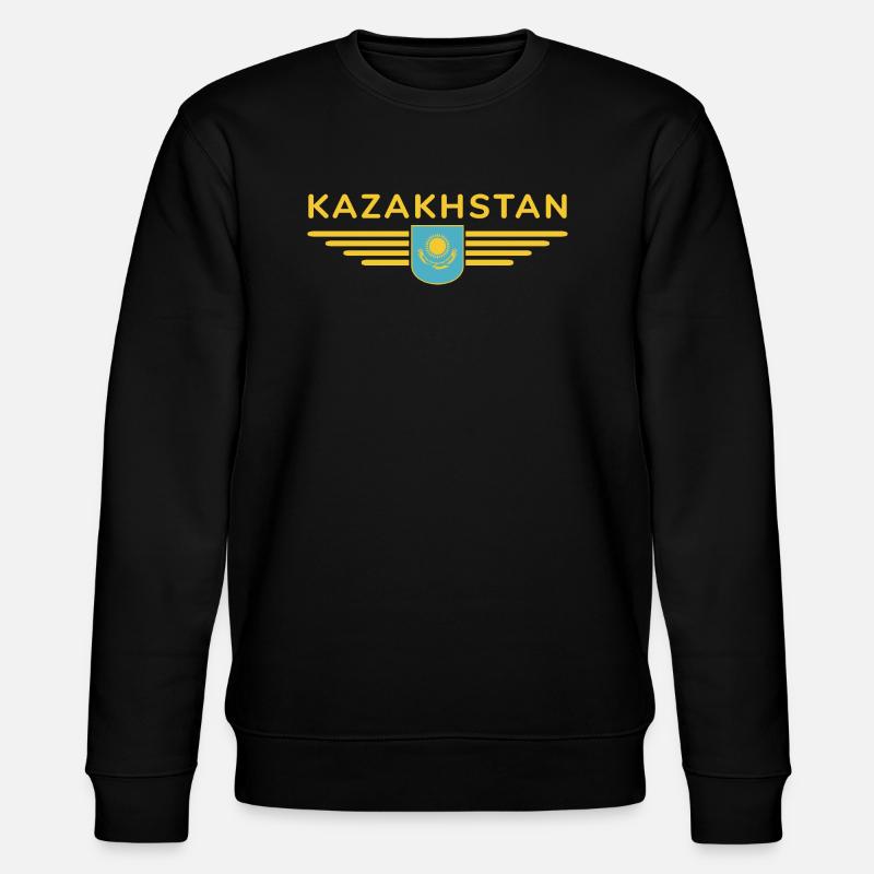 Kazakhstan Design – Steppe and Tradition - Stanley/Stella CHANGER Unisex Organic Sweatshirt - black