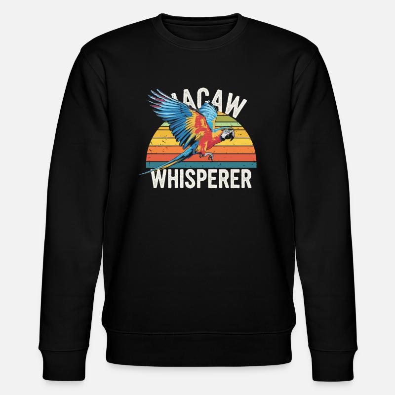 Parrot Lover Design - Stanley/Stella CHANGER Unisex Organic Sweatshirt - black