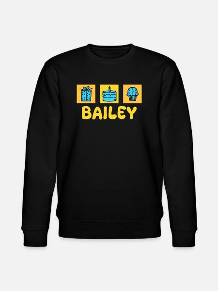 Vorname Bailey - Stanley/Stella Unisex Bio-Sweatshirt CHANGER  - Schwarz