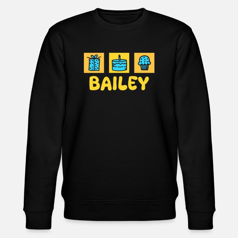 First name Bailey - Stanley/Stella CHANGER Unisex Organic Sweatshirt - black