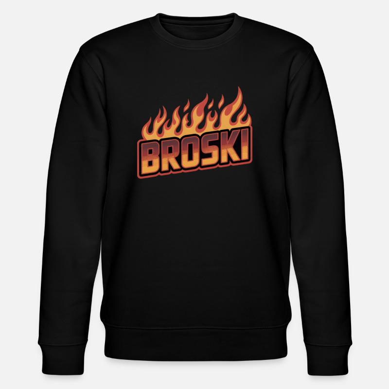 Broski - Bro Memes - Stanley/Stella Unisex Bio-Sweatshirt CHANGER  - Schwarz