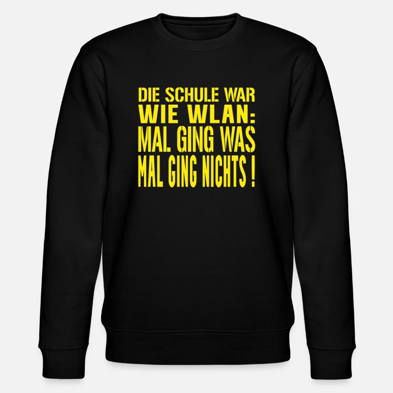 Abi Spruch WLAN - Sweat bio CHANGER Stanley/Stella Unisexe - noir