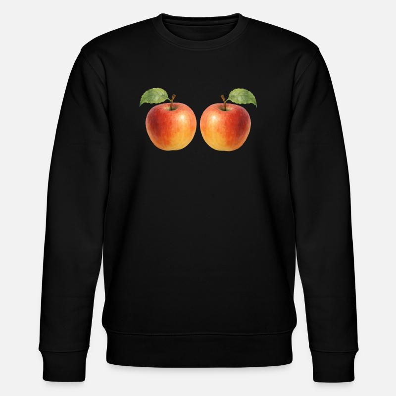 apfel 2 - Stanley/Stella Unisex Bio-Sweatshirt CHANGER  - Schwarz